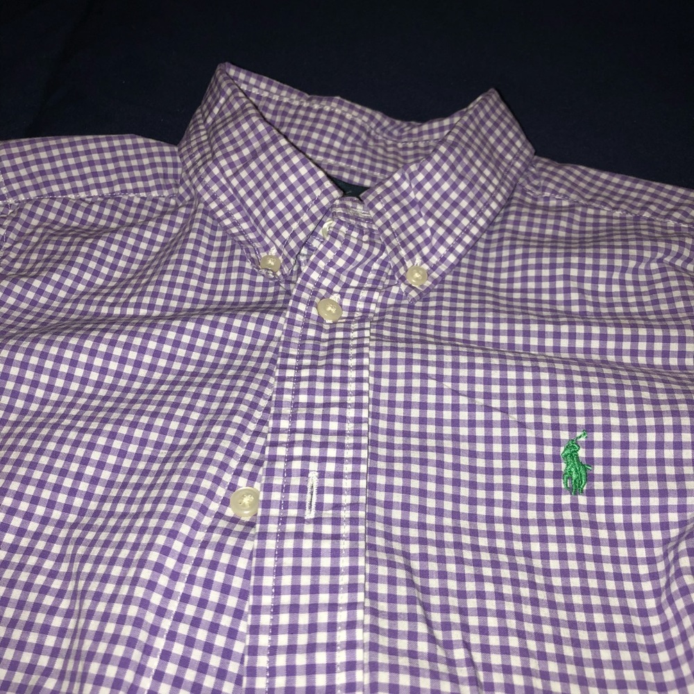 Boys long sleeve plaid shirt